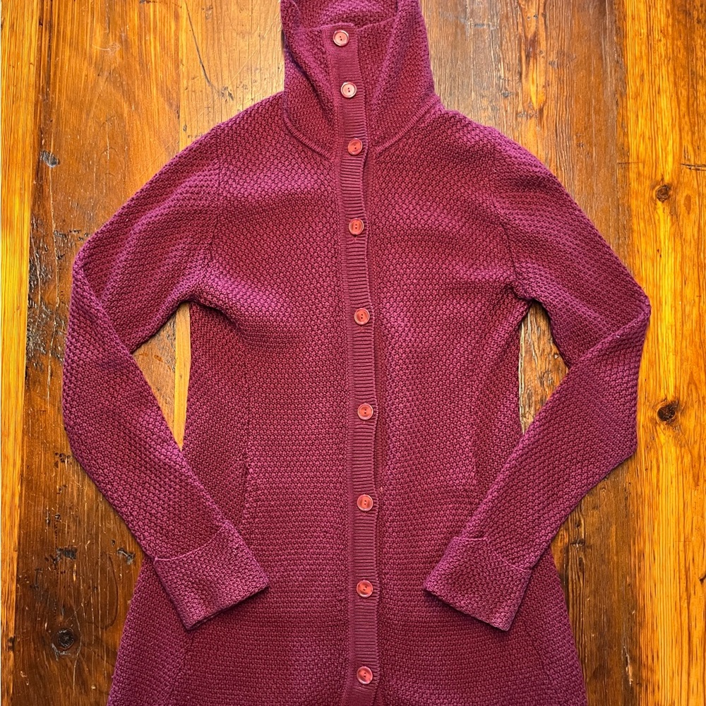 Patagonia 100% Merino Wool Sweater – Burgundy – Size M